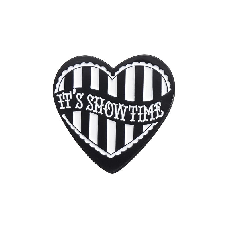 IG Style Cartoon Style Pin Book Letter Heart Shape Alloy Plating Unisex Brooches