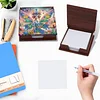 Wooden DIY Fairy Beauty 2 Diamond Painting Kit Note Box with 160 Papers Gifts