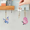 Schmetterlings-Diamant-Gem&auml;lde Schl&uuml;sselanh&auml;nger-Tier doppelseitig f&uuml;r Handtaschen-Dekoration f&uuml;r Erwachsene