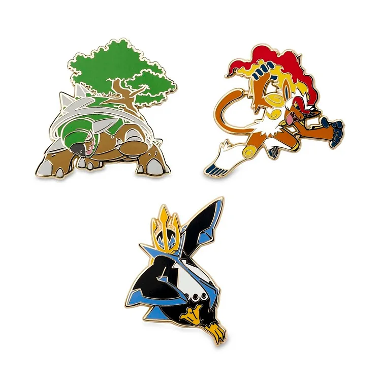 Torterra, Infernape & Empoleon Pokémon Pins (3-Pack)