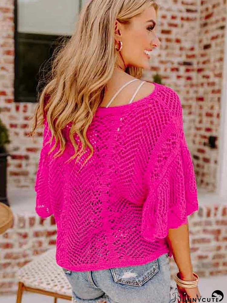 Fuchsia Knit Top