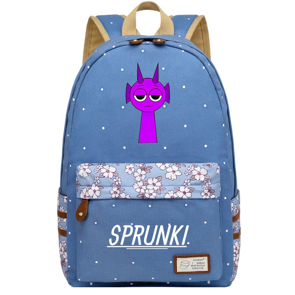 Mayoulove Sprunki Backpack Lightweight Design With Fun Patterns For School Adventures-Mayoulove