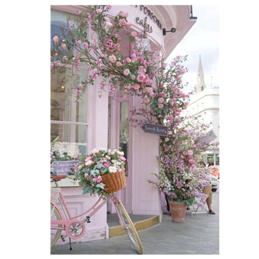 

40*30CM - Flowers Car - Round Drill Diamond Painting, 501 Original