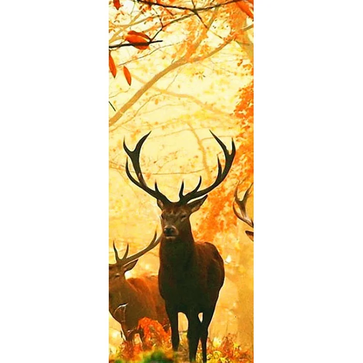 Sika deer | Full Round/Square Diamond Painting Kits | 30x90cm