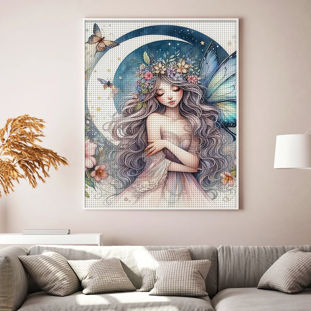 11CT Full Stamped Cross Stitch - Fairy(Canvas|40*50CM)