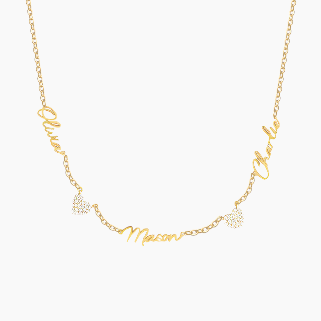 3 Name Choker Necklaces