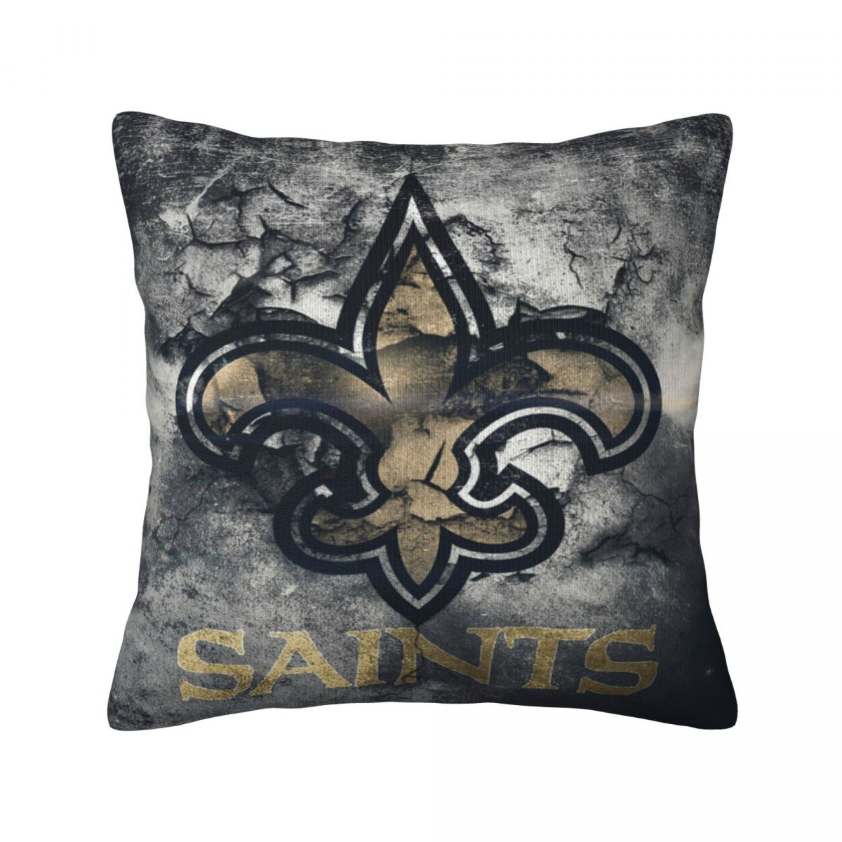 New Orleans Saints Smokey Logo Decorative Throw Pillow