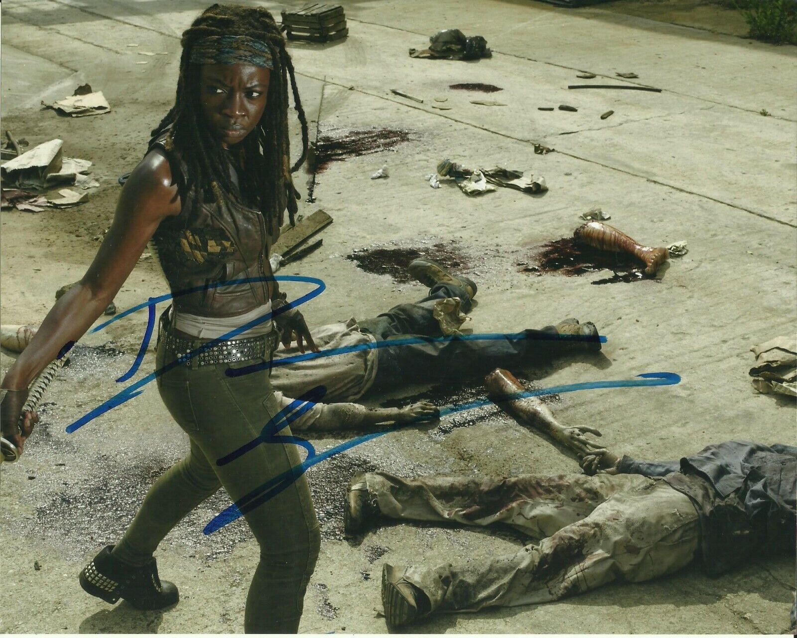 DANAI GURIRA SIGNED THE WALKING DEAD Photo Poster painting UACC REG 242 (4)