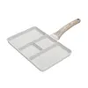4Cup Egg Frying Pan Nonstick Breakfast Omelet Pan for Gas Stove Induction Cooker