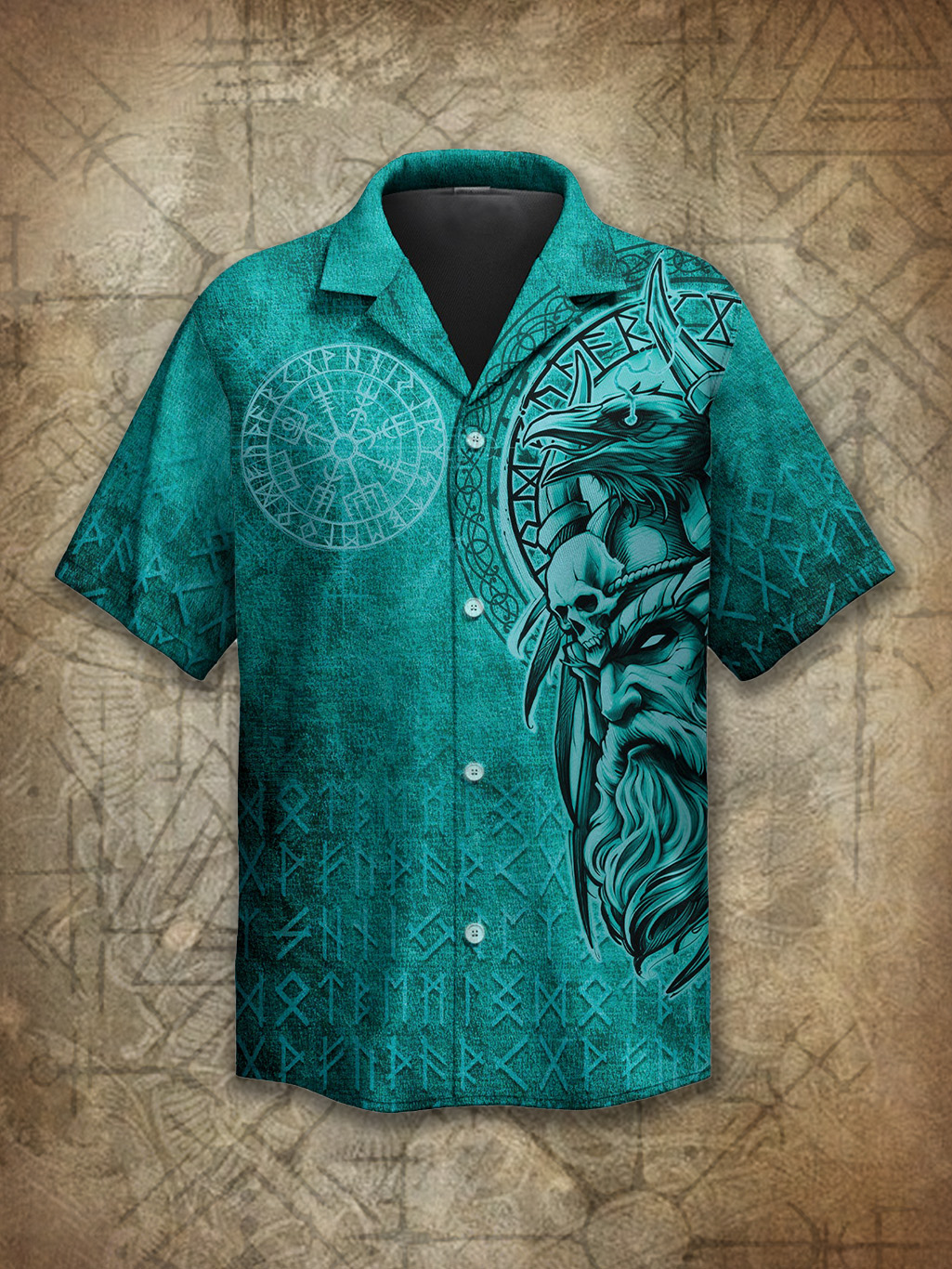 Viking Odin Norse Gods Spirit Power Heritage Hawaiian Shirt / Rvogue / Rvogue