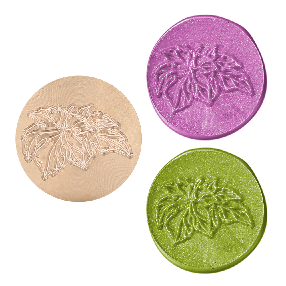 

25MM Flower Sealing Wax Stamp Head Plant Flower Series, 501 Original