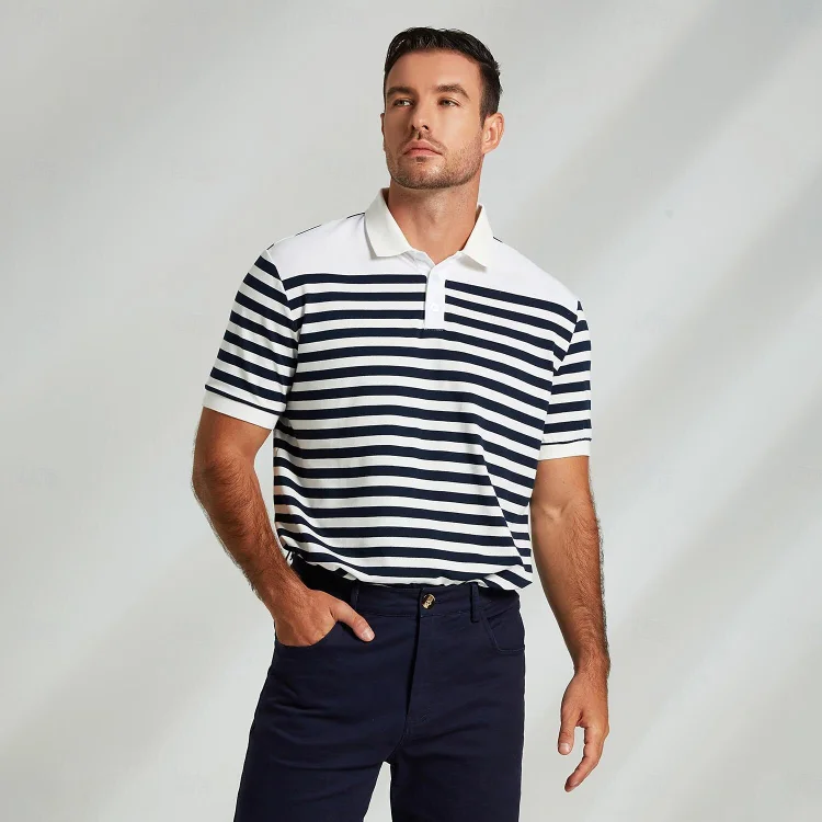 Business Casual Short Sleeves Knit Polo QueenFunky