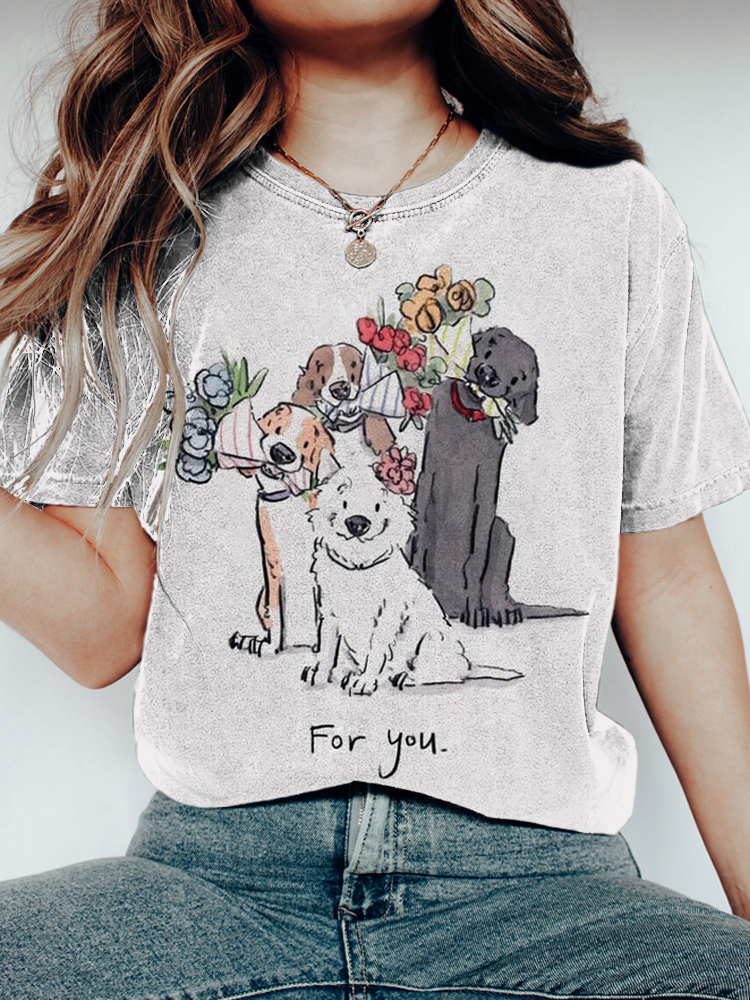 Chasing Love Puppy Vintage T-Shirt