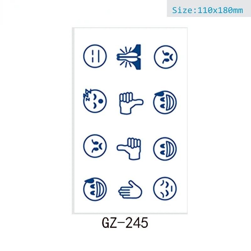 Juice tattoo stickers Net celebrity tattoo stickers lasts 15 days Herbal semi-permanent tattoo stickers