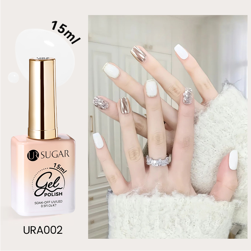 Needmkt UR SUGAR 15ml Champagne Water Light Cat Magnetic Gel Nail Polish Vernis Semi Permanent Soak Off Crystal Gel Polish For Nails