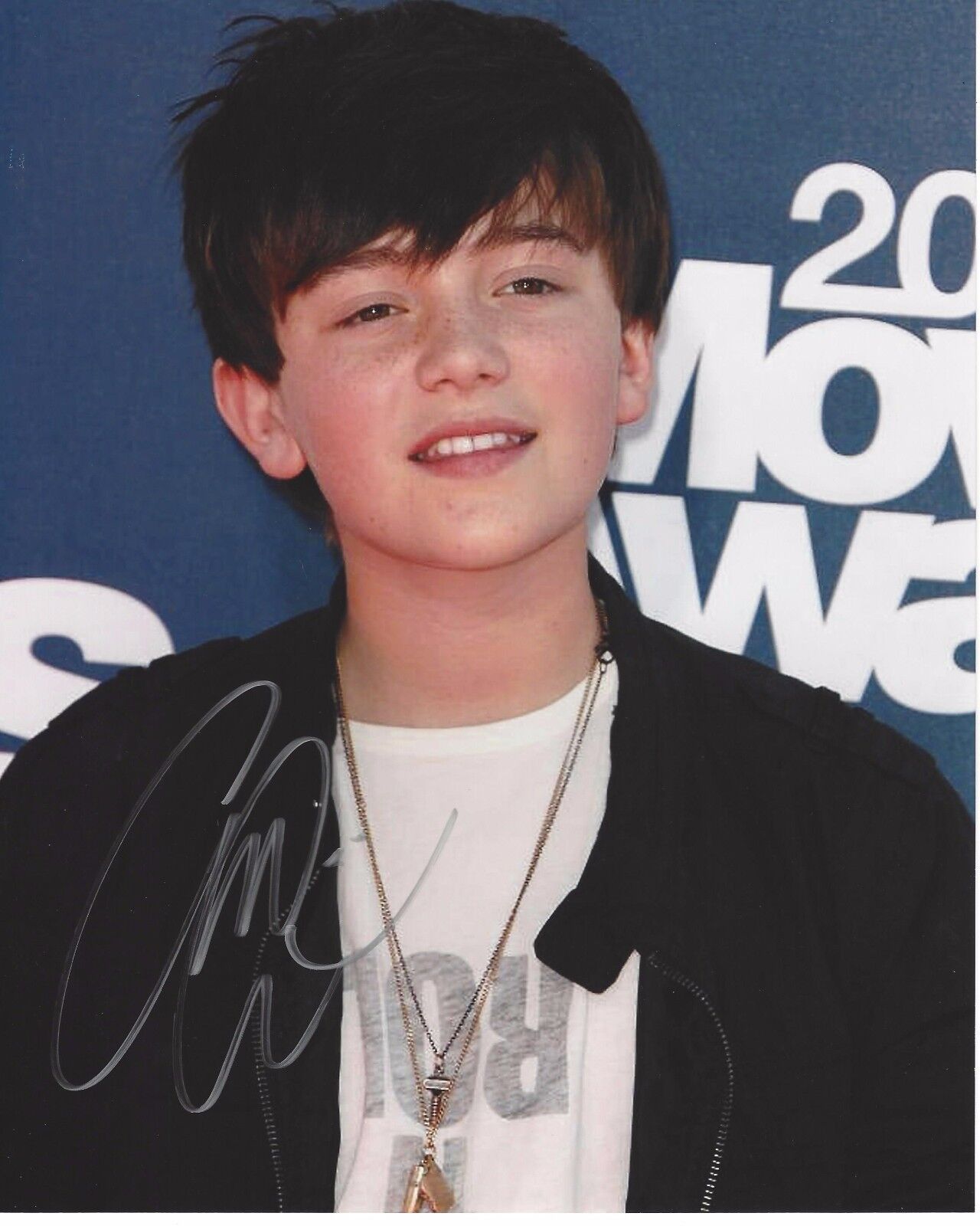 SINGER GREYSON CHANCE SIGNED 8X10 Photo Poster painting W/COA HOLD ON TIL THE NIGHT ELLEN