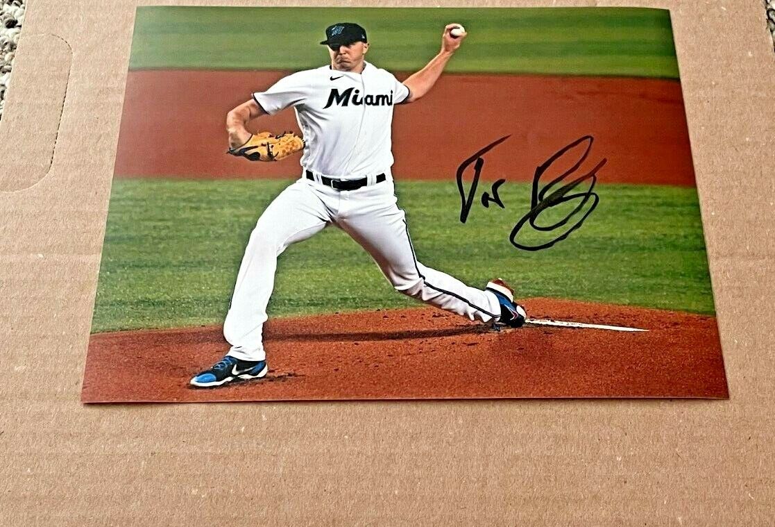 TREVOR ROGERS SIGNED MIAMI MARLINS 8X10 Photo Poster painting W/COA IN PERSON AUTOGRAPH #5