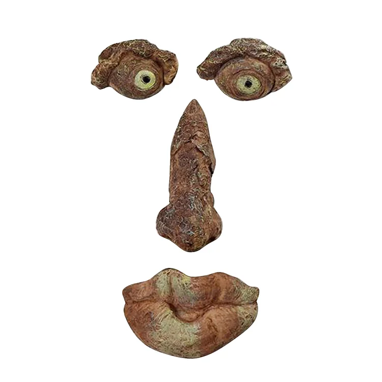 【Ornament】Home Decor Resin Ornaments-Tree Eye Facial Features Fluorescent Organ Simulation gbfke