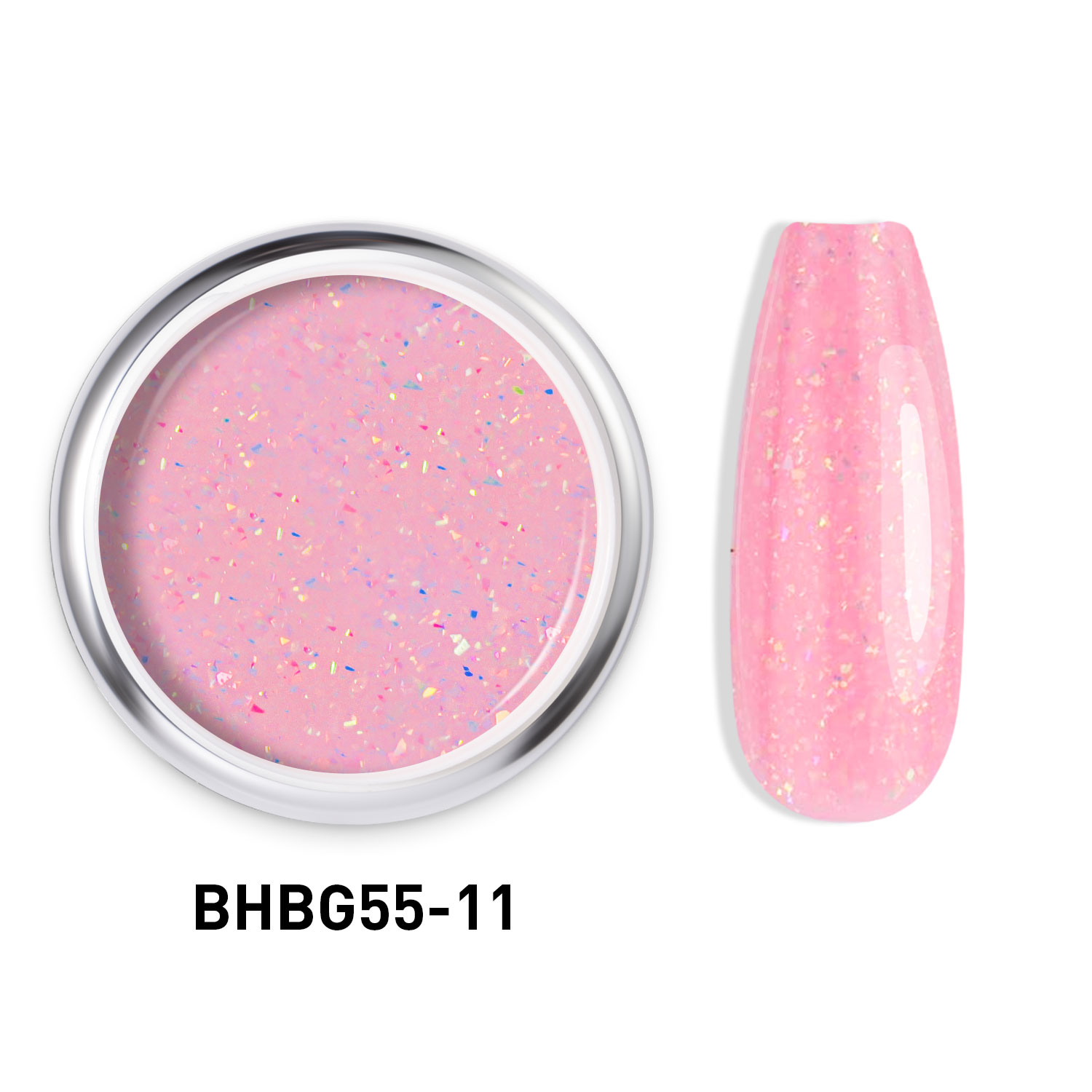 GLITTER HARD BUILDER NAIL GEL |BHBG55-11