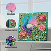 Peacock Art Diamond Painting Kit for Adults Home Decor 25x25cm With Frame