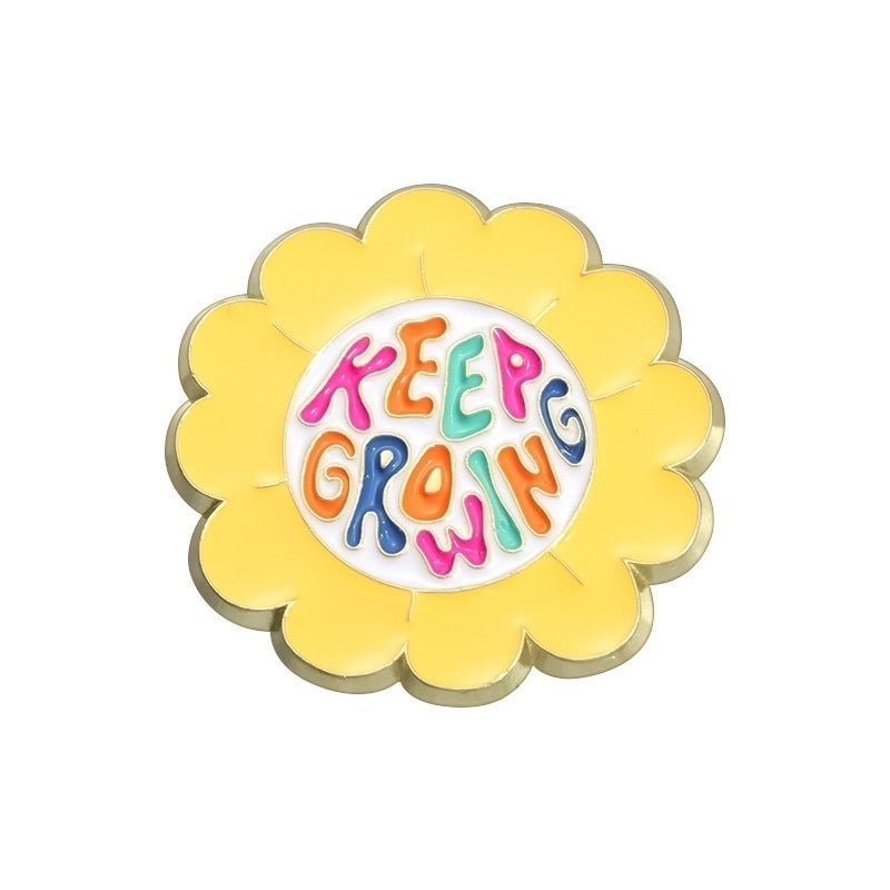 Cartoon Style Pin Letter Alloy Stoving Varnish Unisex Brooches