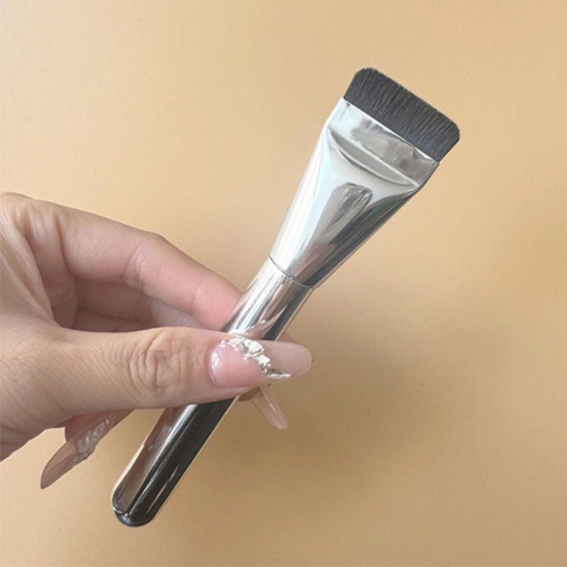 Korean Type Foundation Brush Flat Head Type Brush Base Makeup Refreshing Hand Foundation Liquid Seamless Mic Brush Makeup Brush
