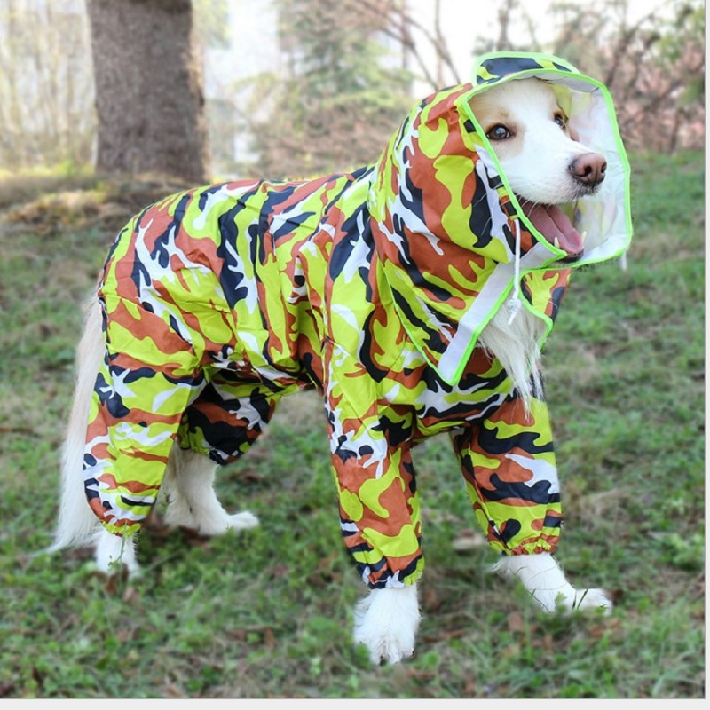 

Dog Raincoat Pet Waterproof Rain Jacket with Hood Breathable Lightweight Do, 501 Original