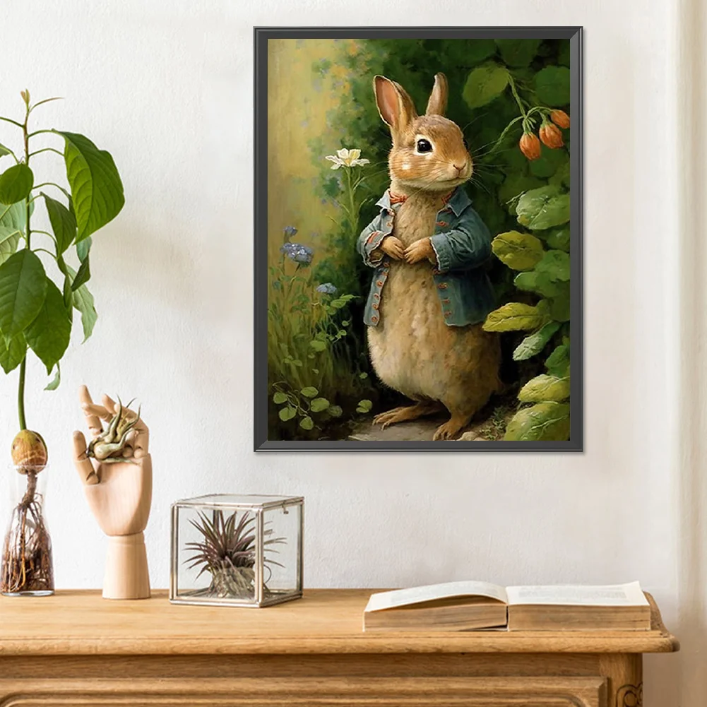 Diamond Painting - Full Round Drill - Easter Bunny(Canvas|30*40cm)