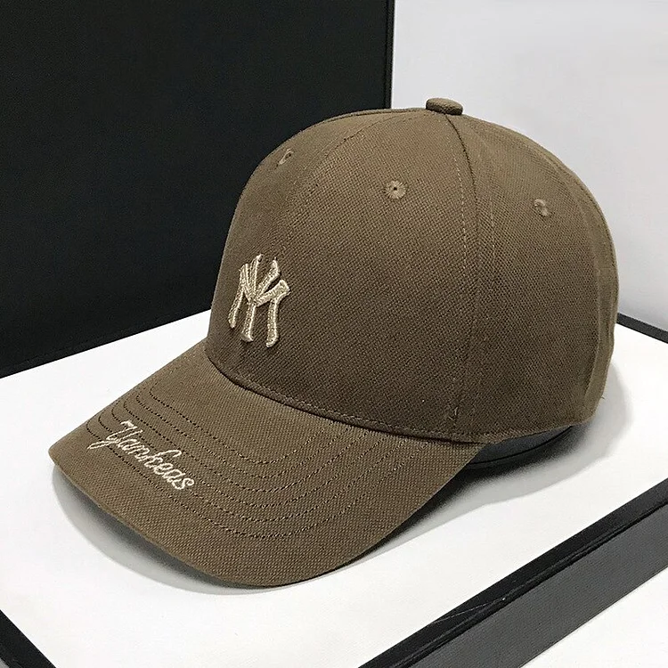 Mens Womans Baseball Caps Adjustable Casual Embroidered Letters Cotton Sun Hats Unisex SolidVisor Hats Outdoor