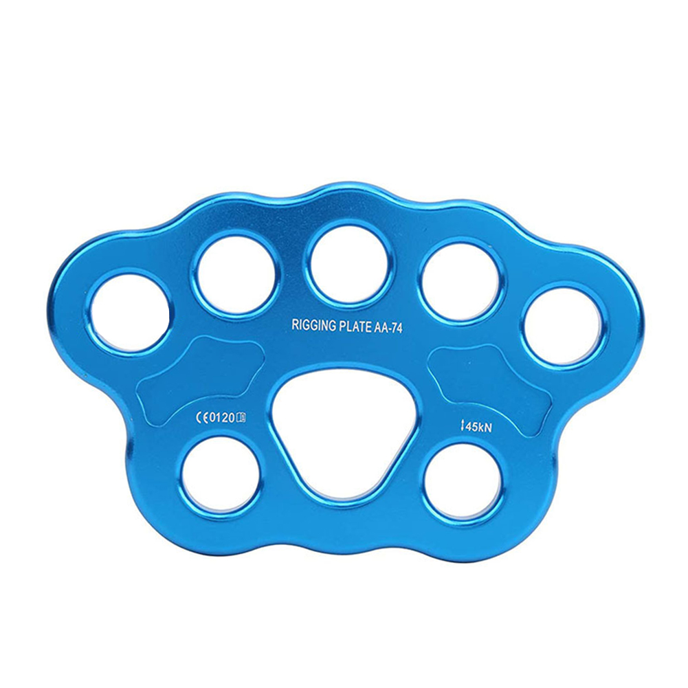 

45KN 8-Hole Paw Rigging Plate Outdoor Mountaineering Anchor Point Connector, 501 Original