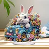(US Only)Acrylic Special Shape Easter Egg Car Rabbit Diamond Painting Desktop Decors