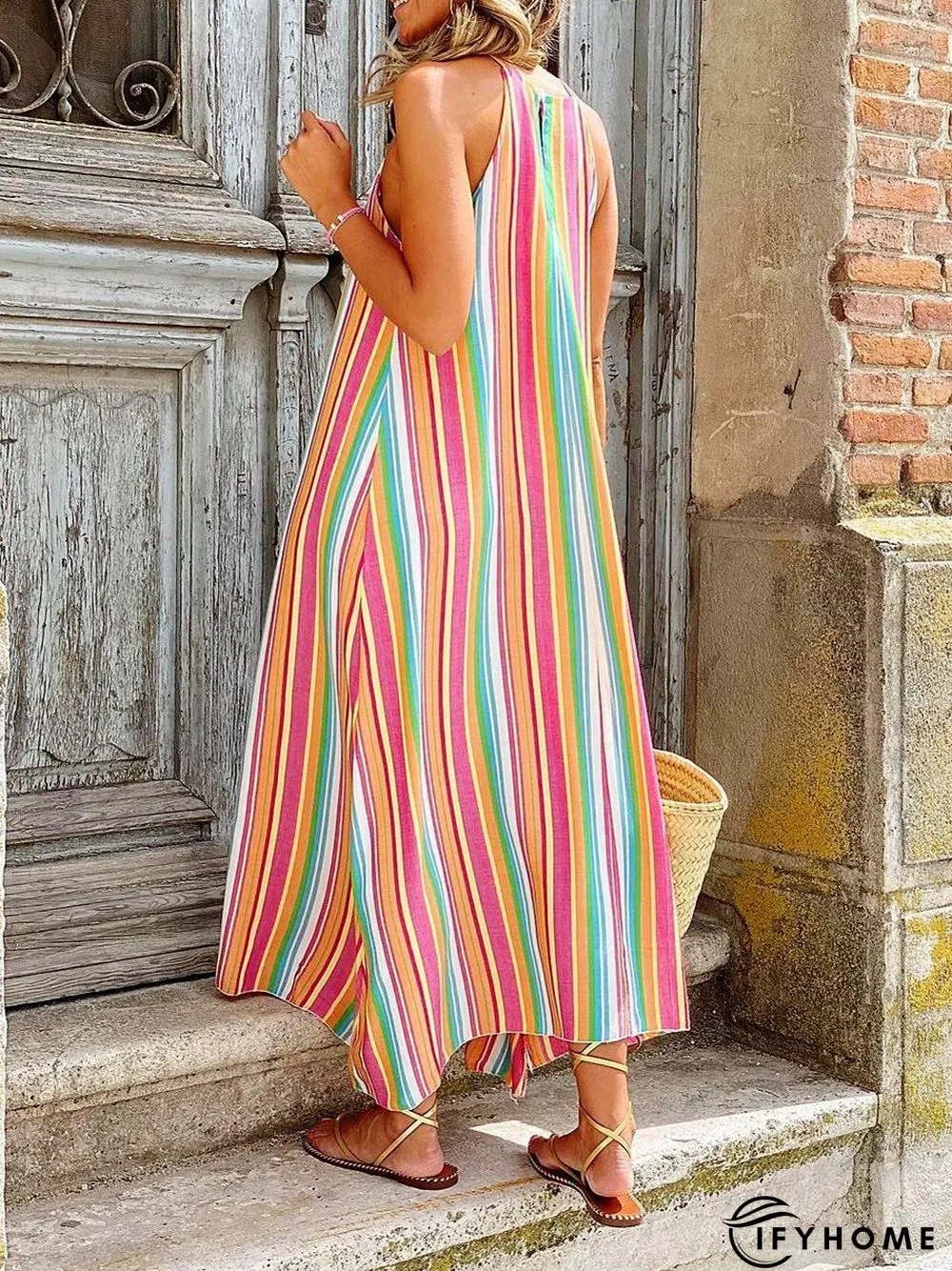 Halter Boho Weaving Dress | IFYHOME