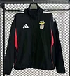 25/26 Benfica BLACK Full Zipper Windbreaker