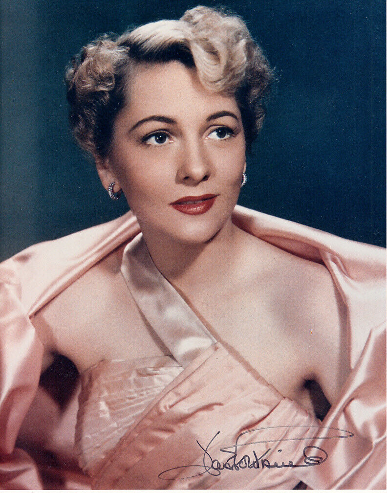 Joan Fontaine autographed signed autograph auto 8x10 classic color Photo Poster painting PSA/DNA