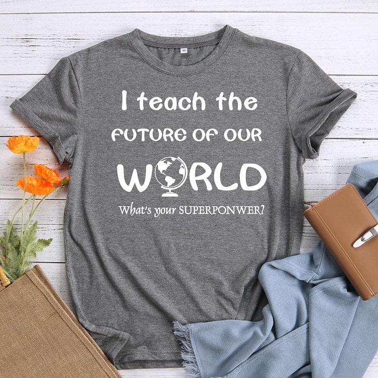 ANB -  I teach the future of our world what’s your superpower Book Lovers Tee-010661