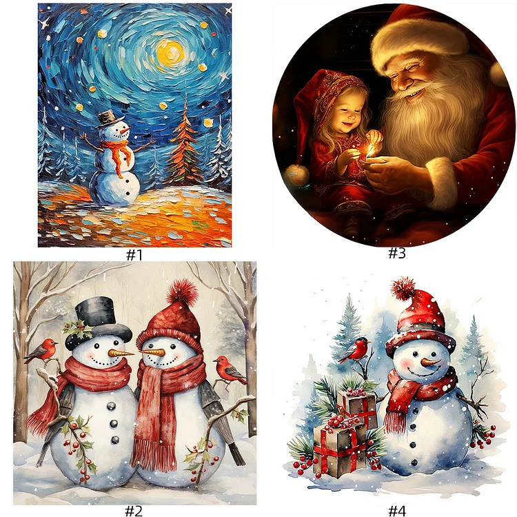 HUACAN Pictures By Number Christmas Tree Kits Home Decor Painting By  Numbers Winter Drawing On Canvas