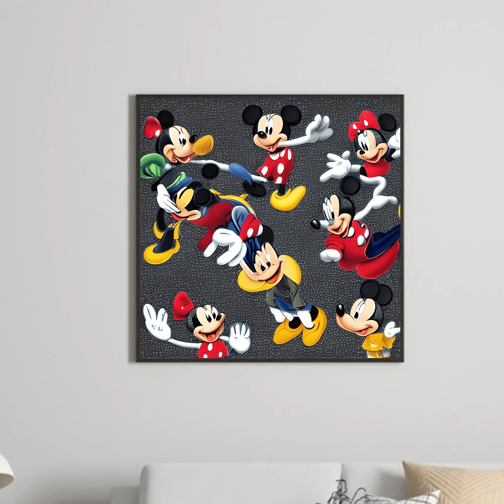 Full Round Diamond Painting 30*30cm - Disney Mickey Minnie