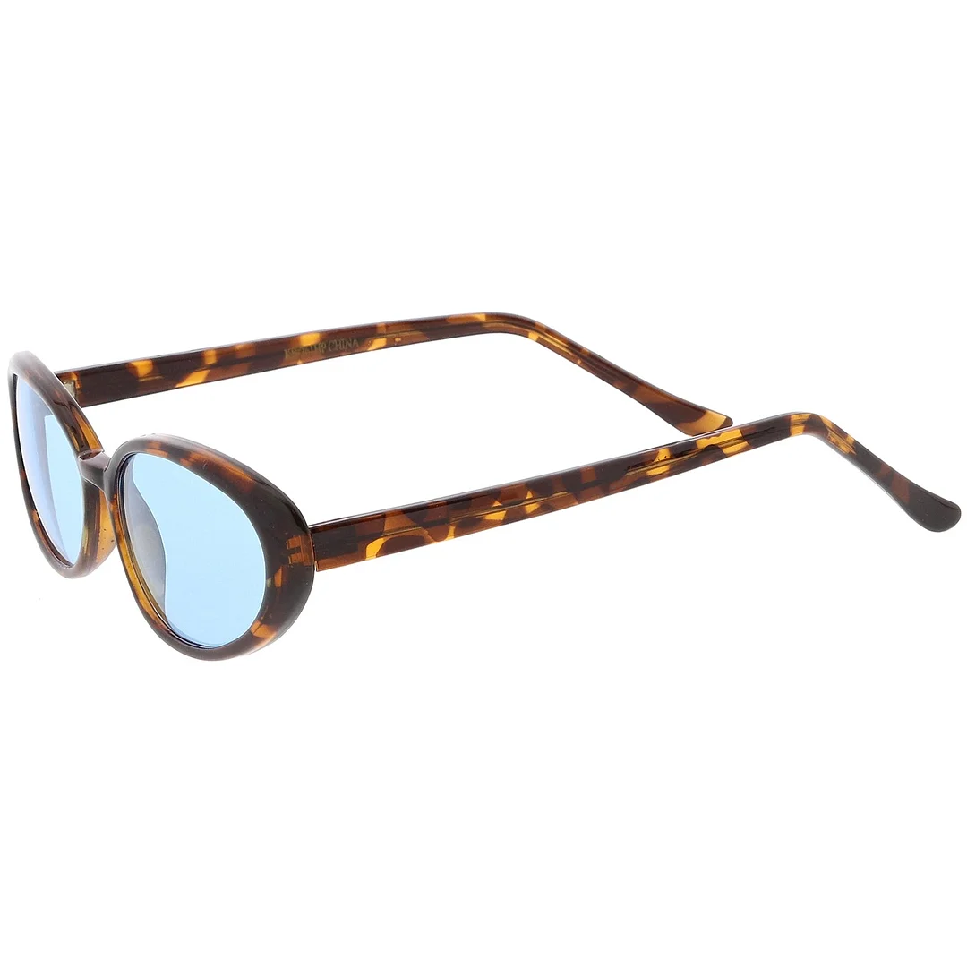 True Vintage Cat Eye Color Tinted Lens Oval glasses 51mm