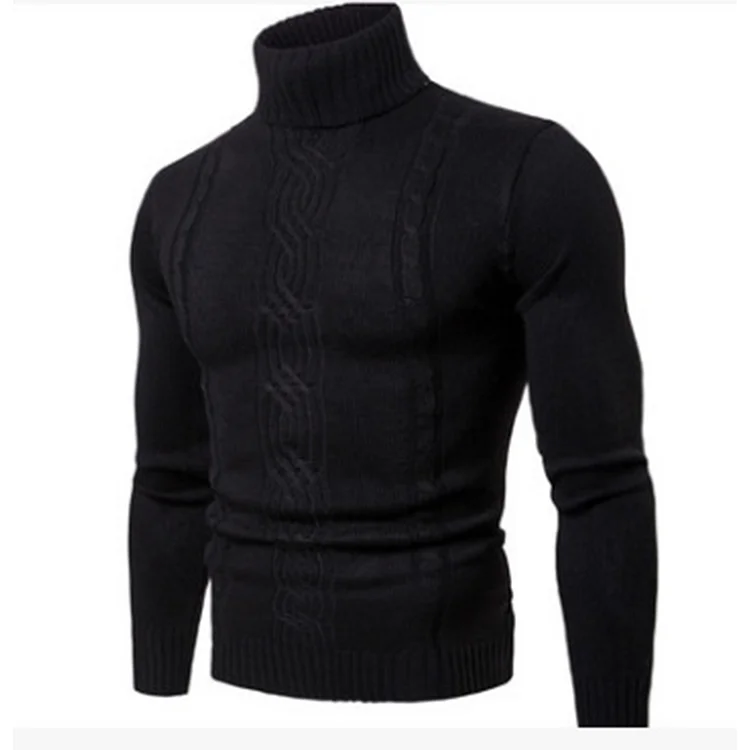 BrosWear Turtleneck Twist Sweater