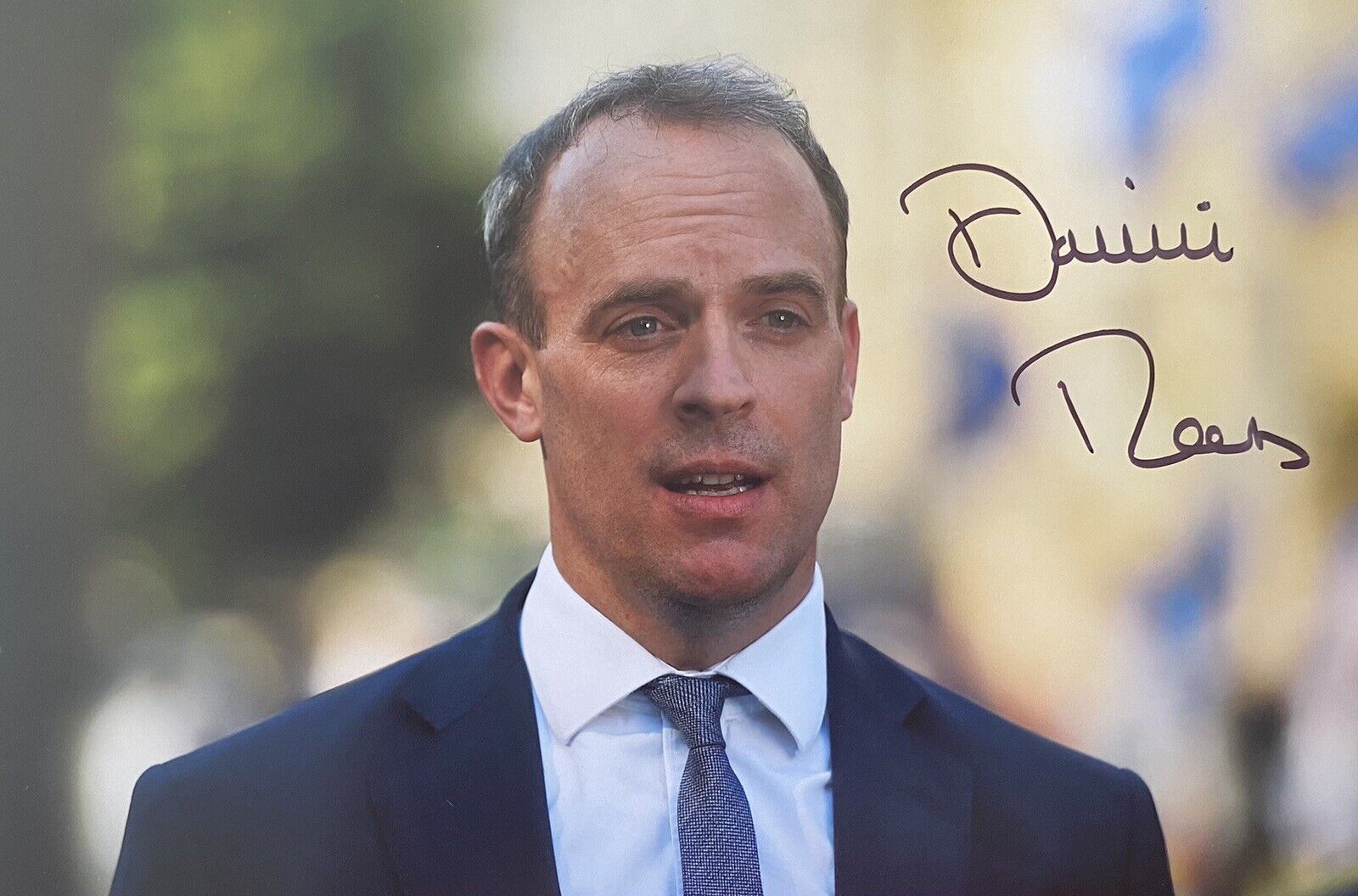 Dominic Raab Genuine Hand Signed 12x8 Photo Poster painting 3