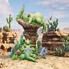 1/20 Scale World Zukan Tyranitar Evolutionary Line - Pokemon Resin Statue - ShuangZiDao Studio