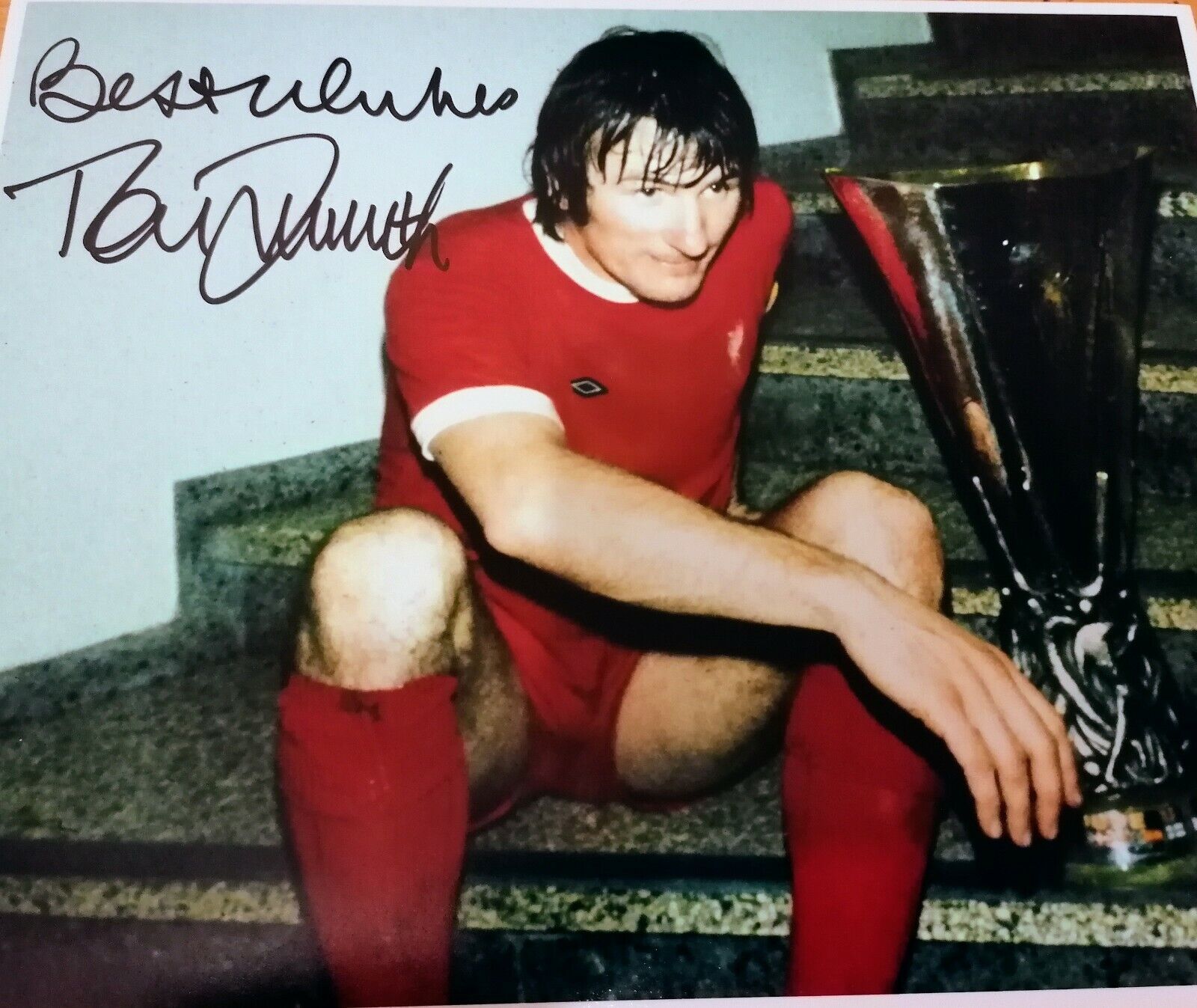 Tommy Smith signed Colour 10 x 8 Liverpool Autographed Photo Poster painting from 1970s