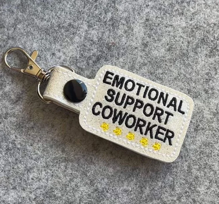 Emotional Support Coworker Keychain - tree - Codlins