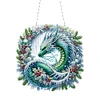 (US Local)Acrylic Special Shape Dragon Wreath 5D DIY Diamond Painting Dots Pendant