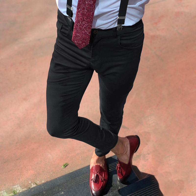 Leisure Solid Color Overalls Pants
