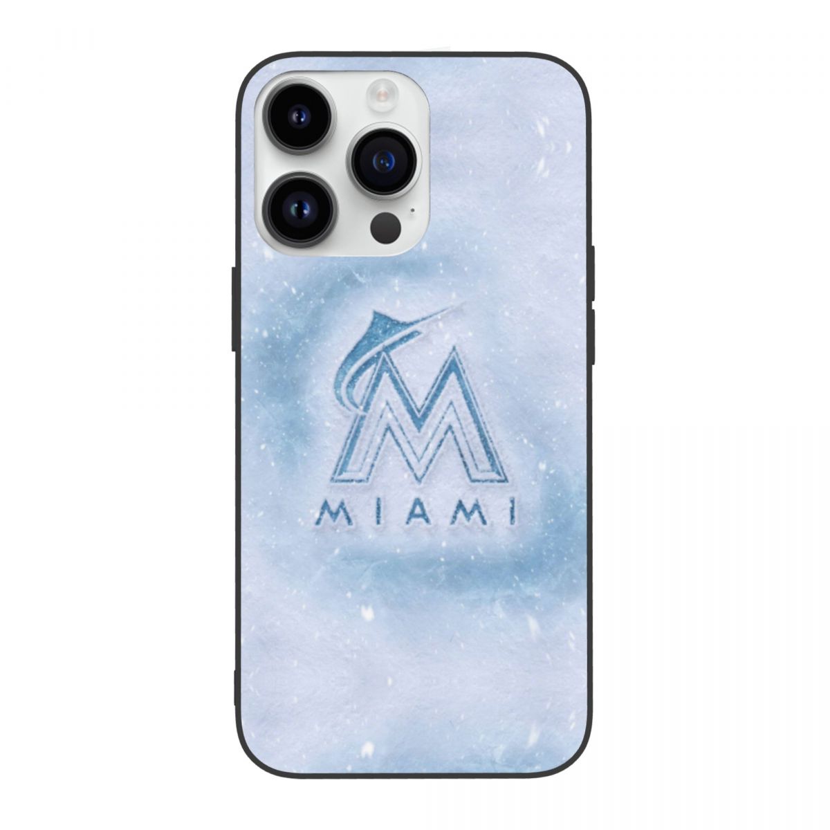 Miami Marlins Winter Design iPhone 14 Cover