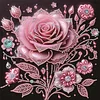 Diamond Painting-DIY Crystal Rhinestone Rose