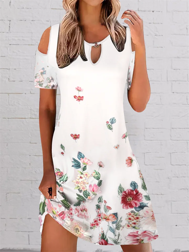 Hot Summer New European and American Women's Casual Loose Short Sleeve Dress | EGEMISS