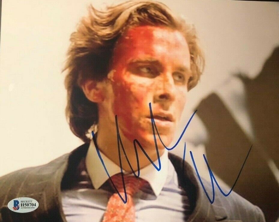 Christian Bale signed autographed 8x10 Photo Poster painting American Psycho Beckett COA