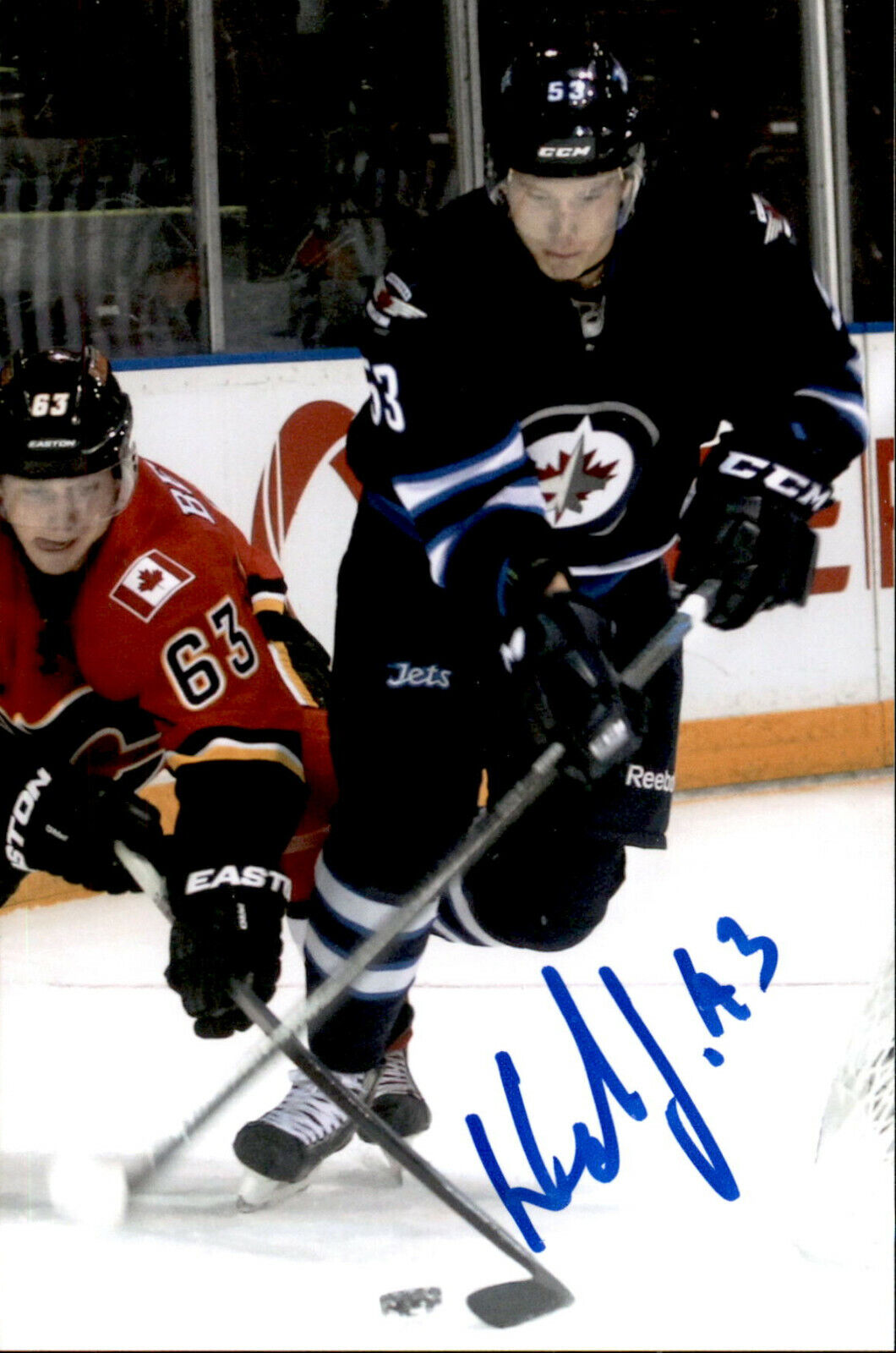 Jan Kostalek SIGNED autographed 4x6 Photo Poster painting WINNIPEG JETS #3